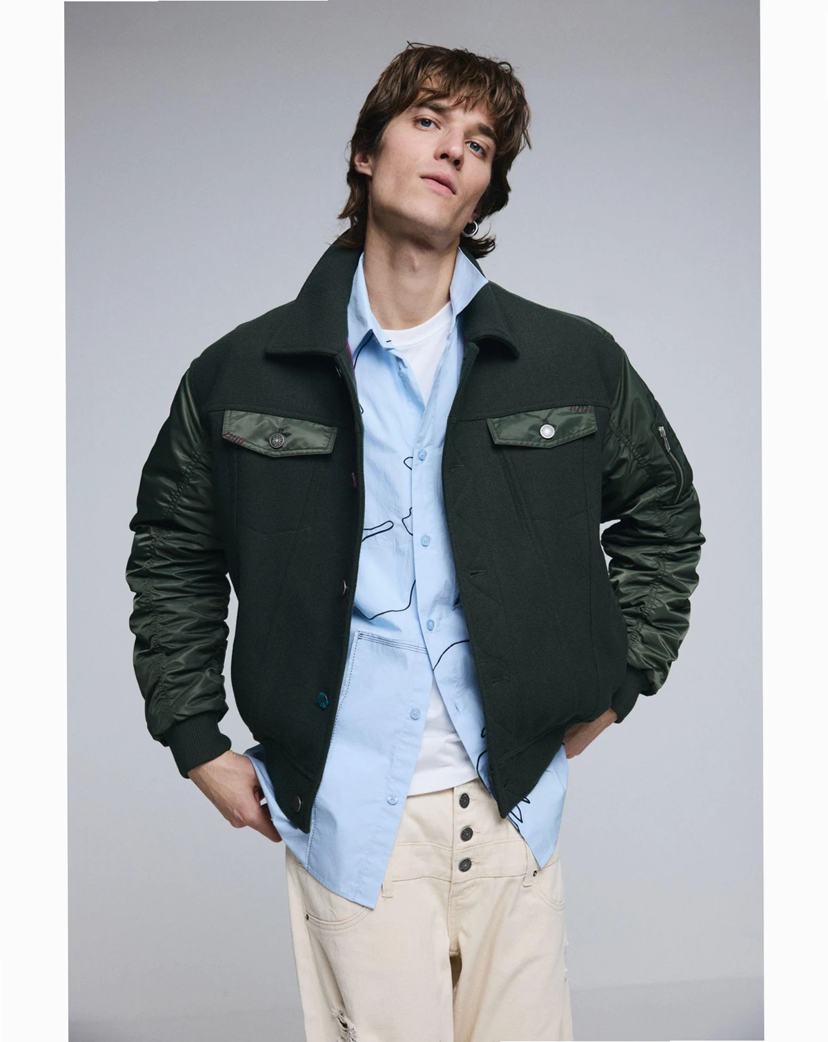 Men's Bomber jacket cloth