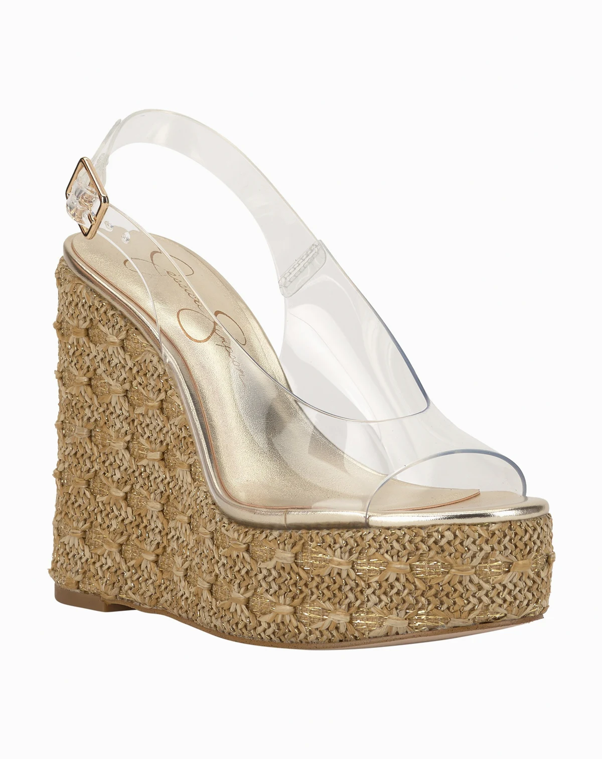 Women's Kaliese Slingback Peep-Toe Platform Wedge Sandals