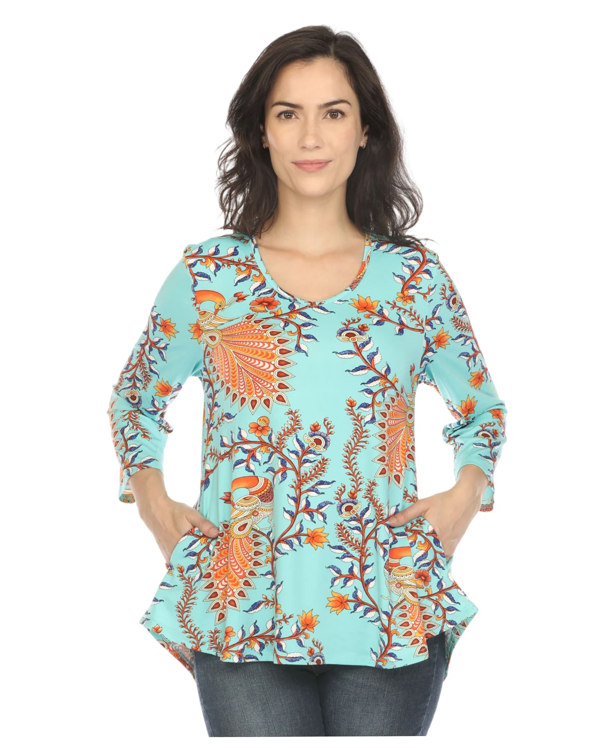 Women's Vibrant Boho Swing Top