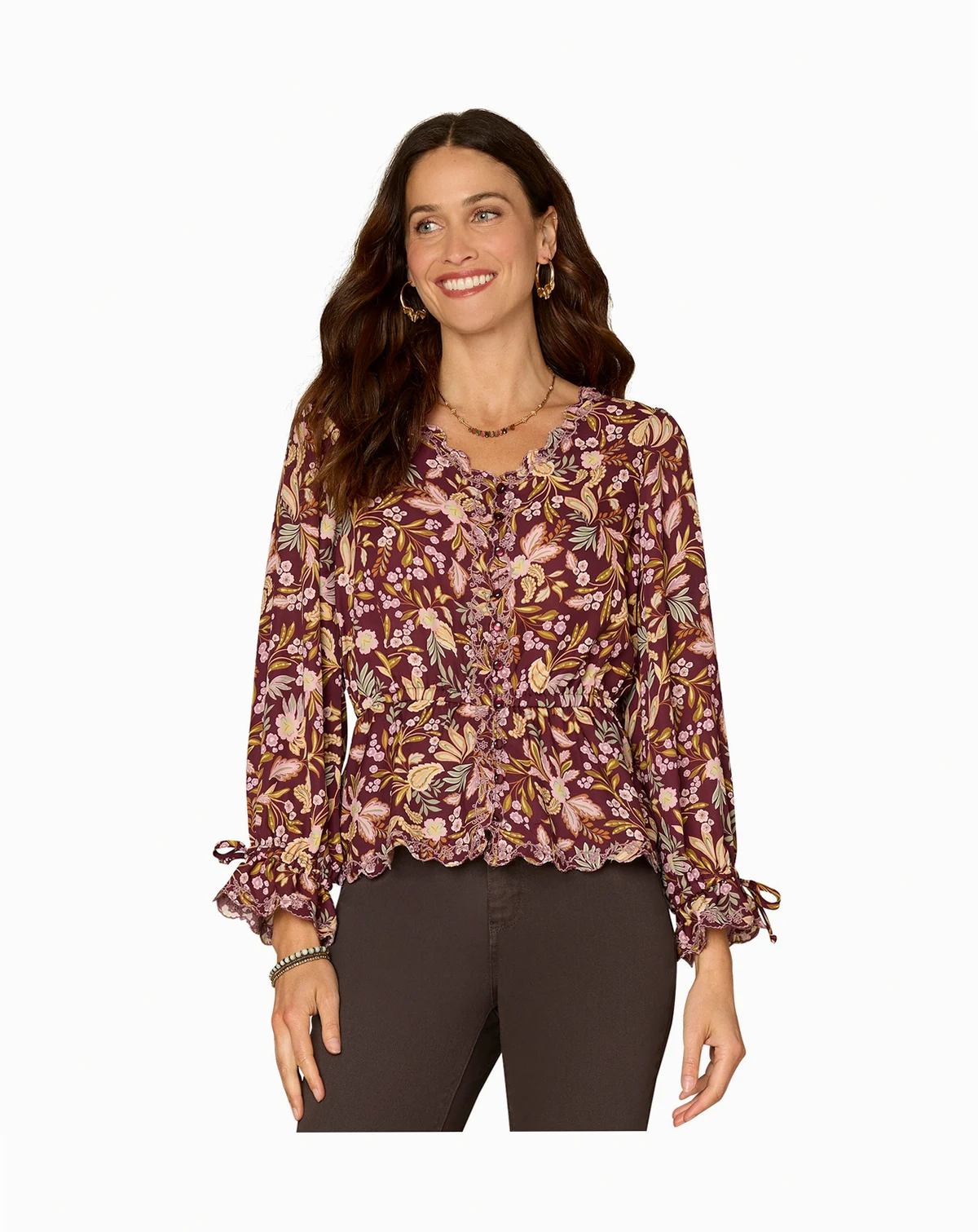 Women's Printed Woven Top