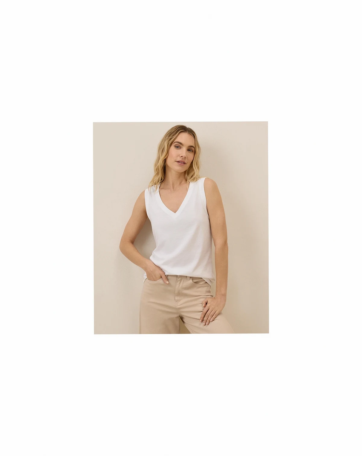 Women's Organic Cotton Softspun V-Neck Tank