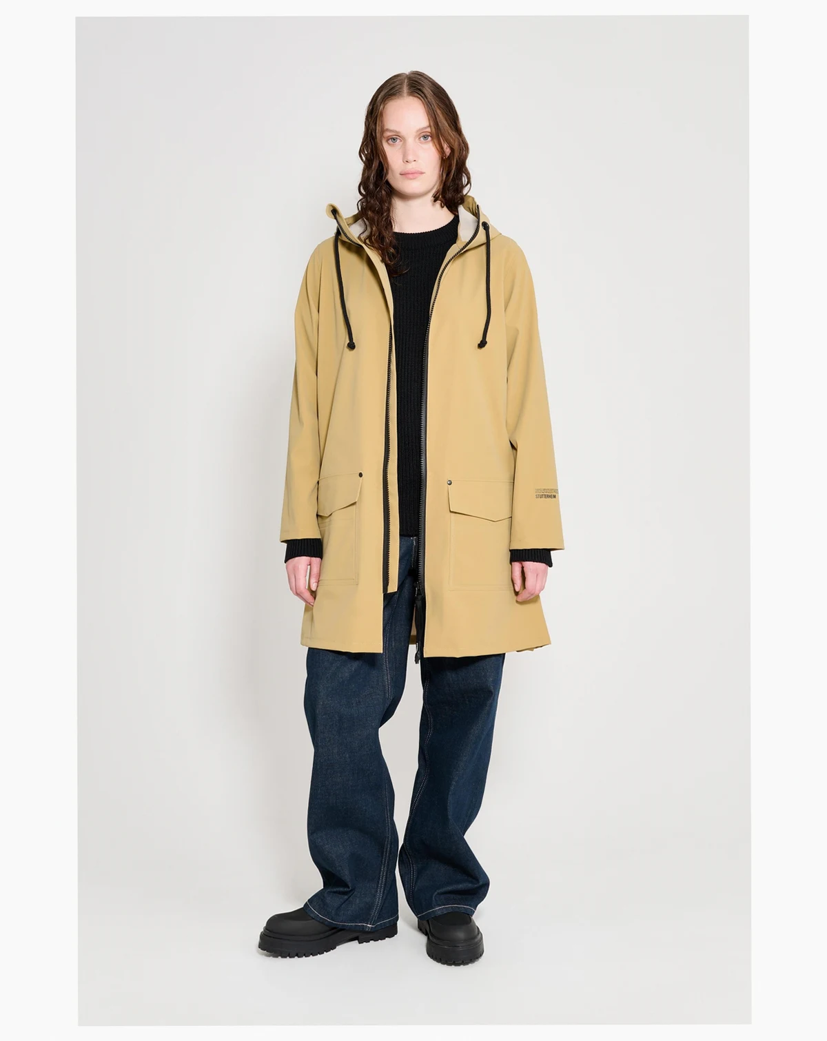 Women's Mosebacke Patch Matte Raincoat