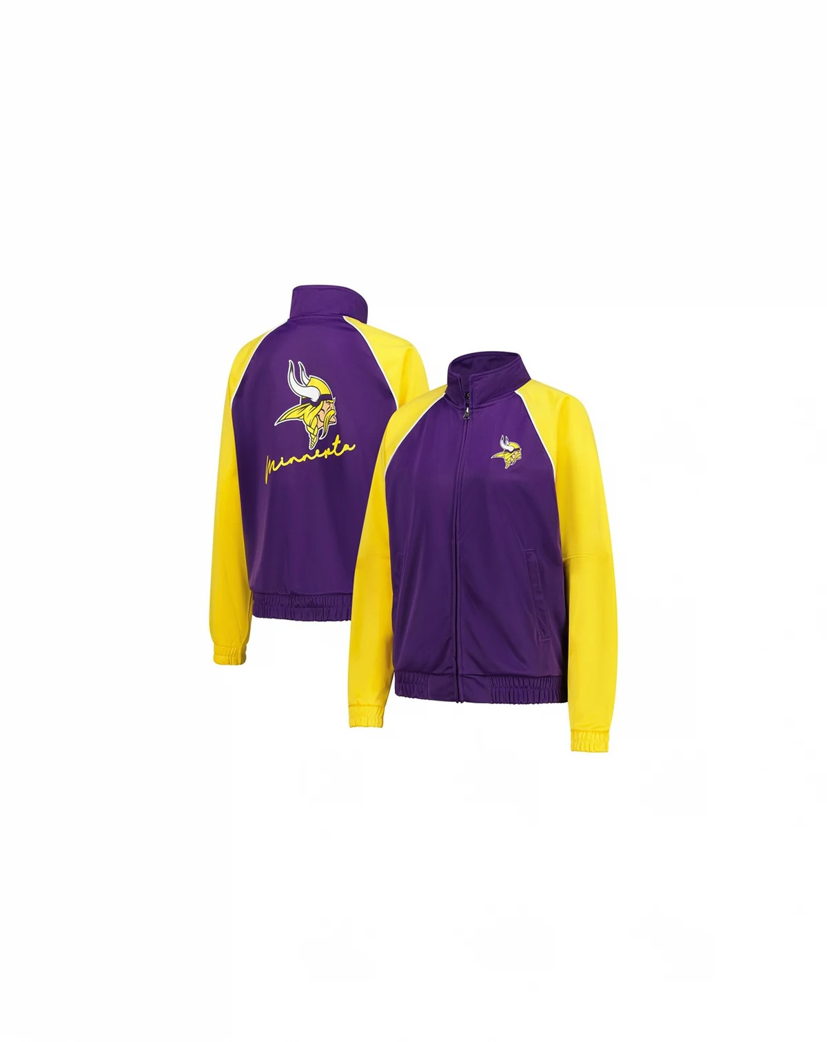 Women's Purple/Gold Minnesota Vikings Replay Full-Zip Track Jacket