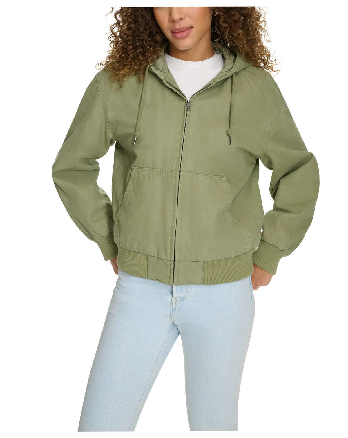 Women's Relaxed Workwear Hooded Bomber Jacket