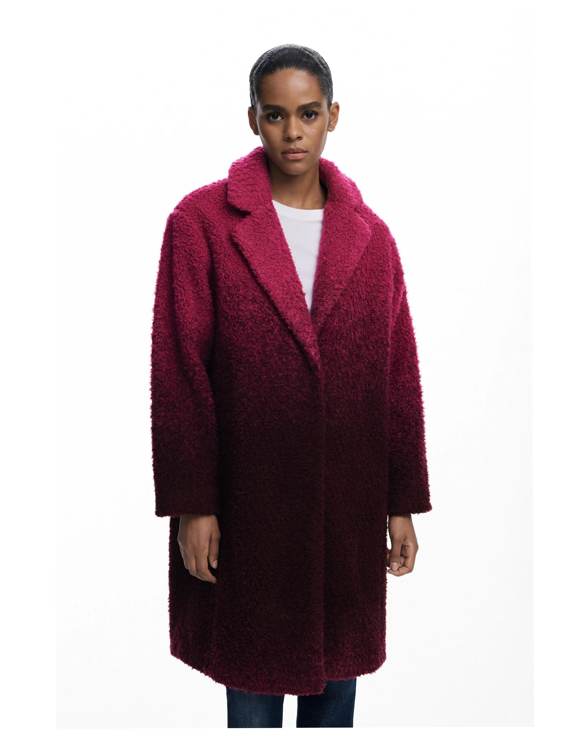 Women's Gradient boucle coat