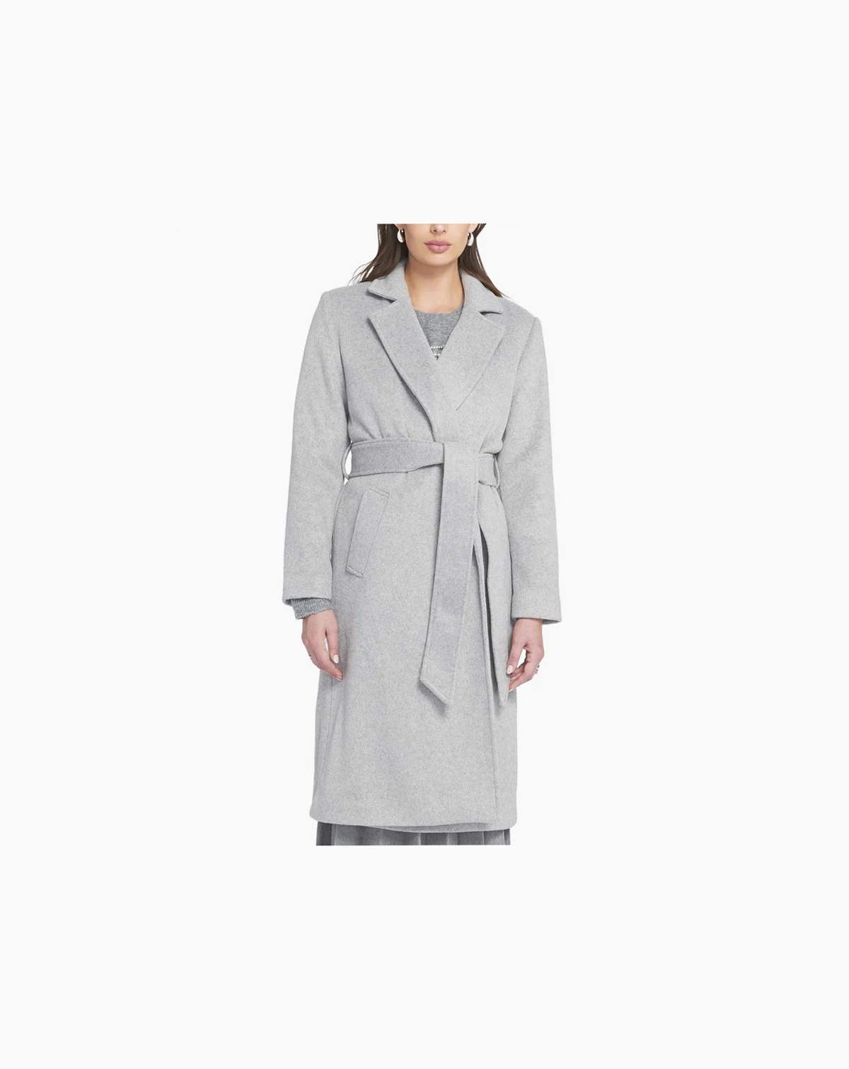 Women's Melton Wrap Coat Belted/Wrap