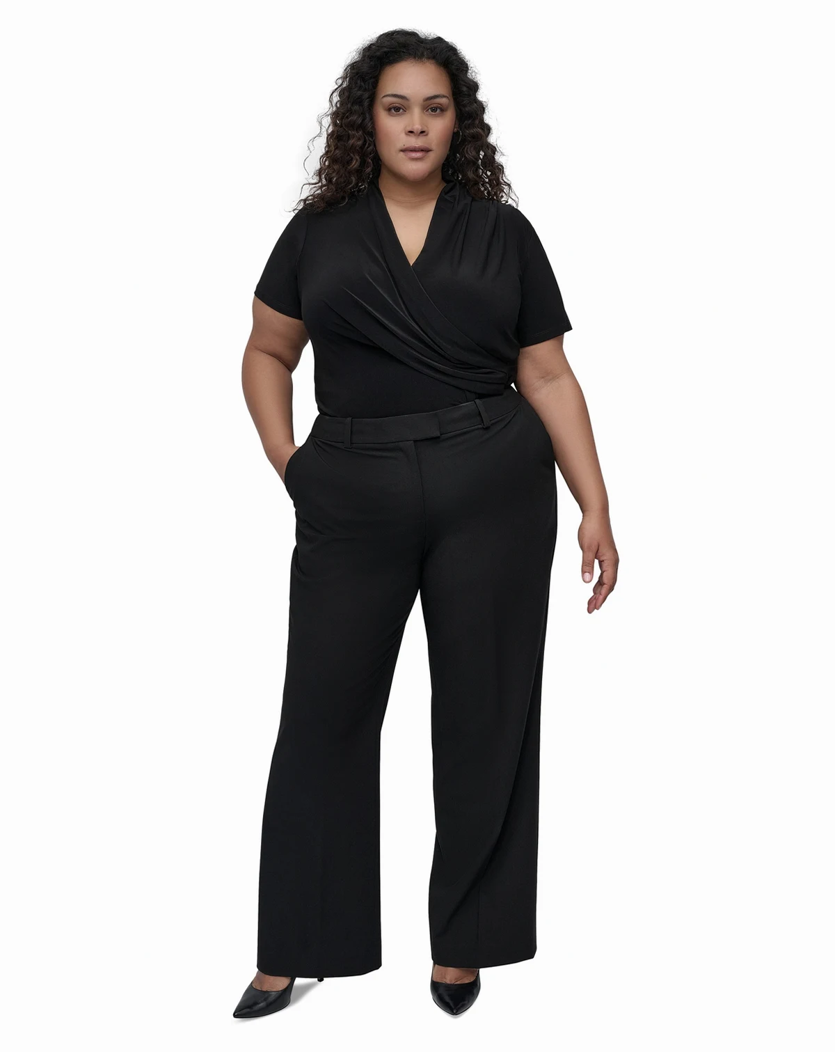 Plus Size Wide-Leg Pants
