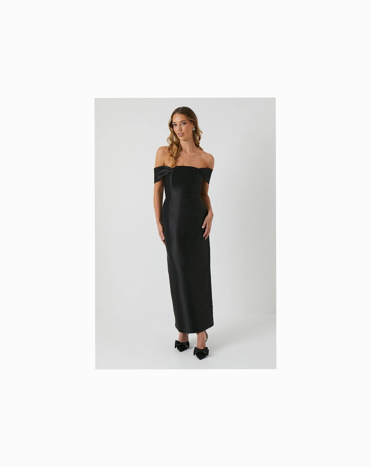 Women's Honoured Twill Bardot Maxi Dress
