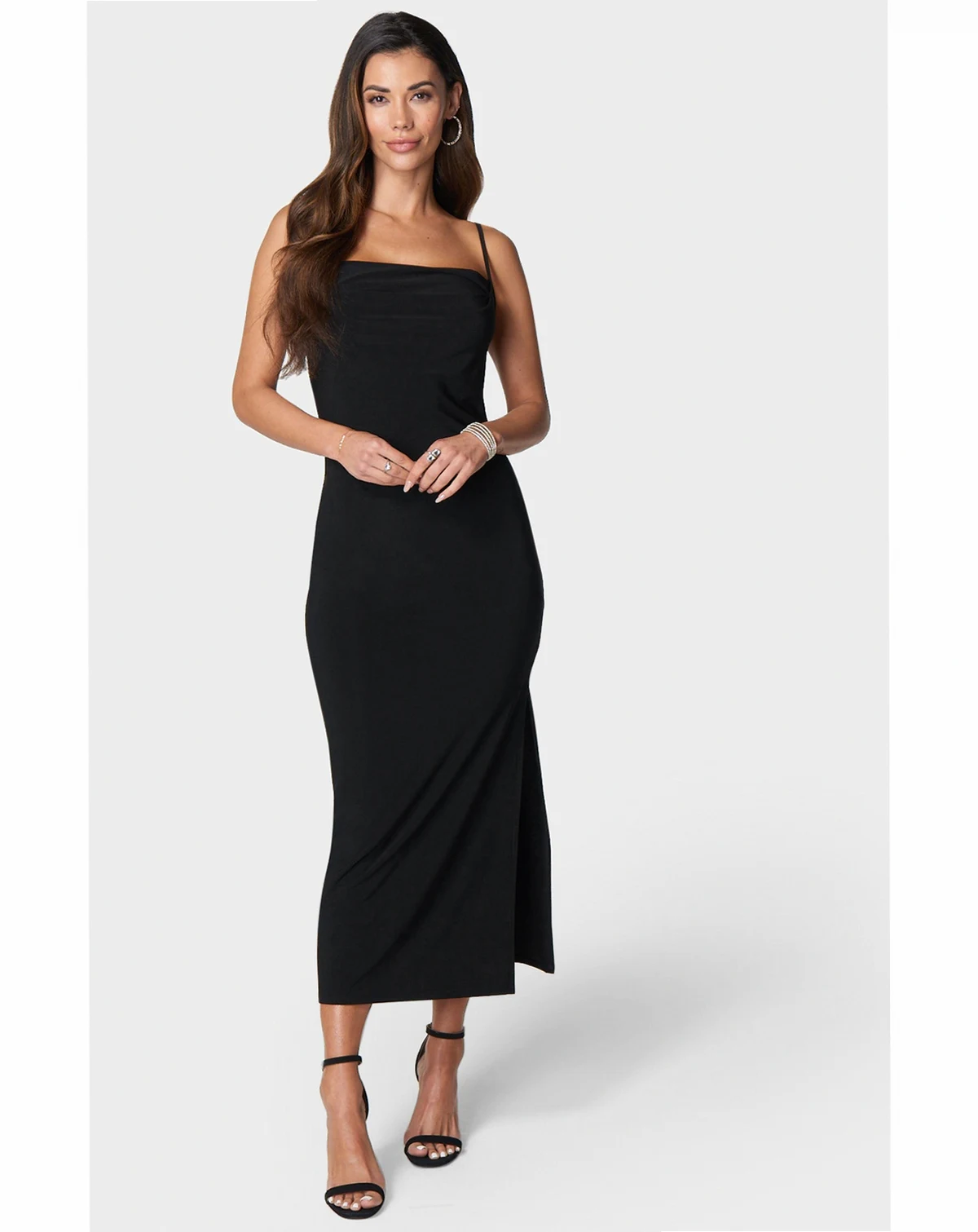 Women's Maxi Cowl Jersey Dress