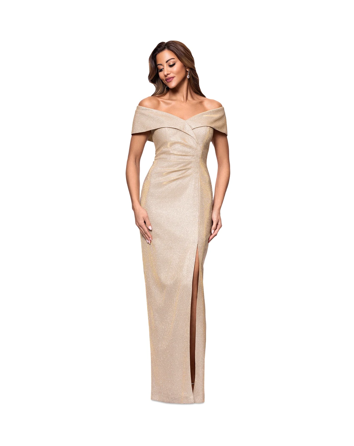 Off-Shoulder-Sweetheart-Neck Gown