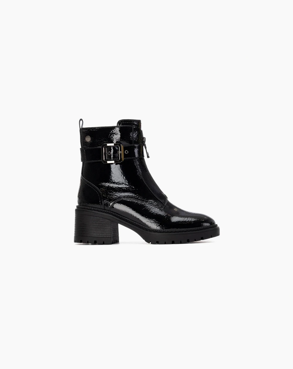 Women's Patent Leather Heeled Ankle Booties By XTI