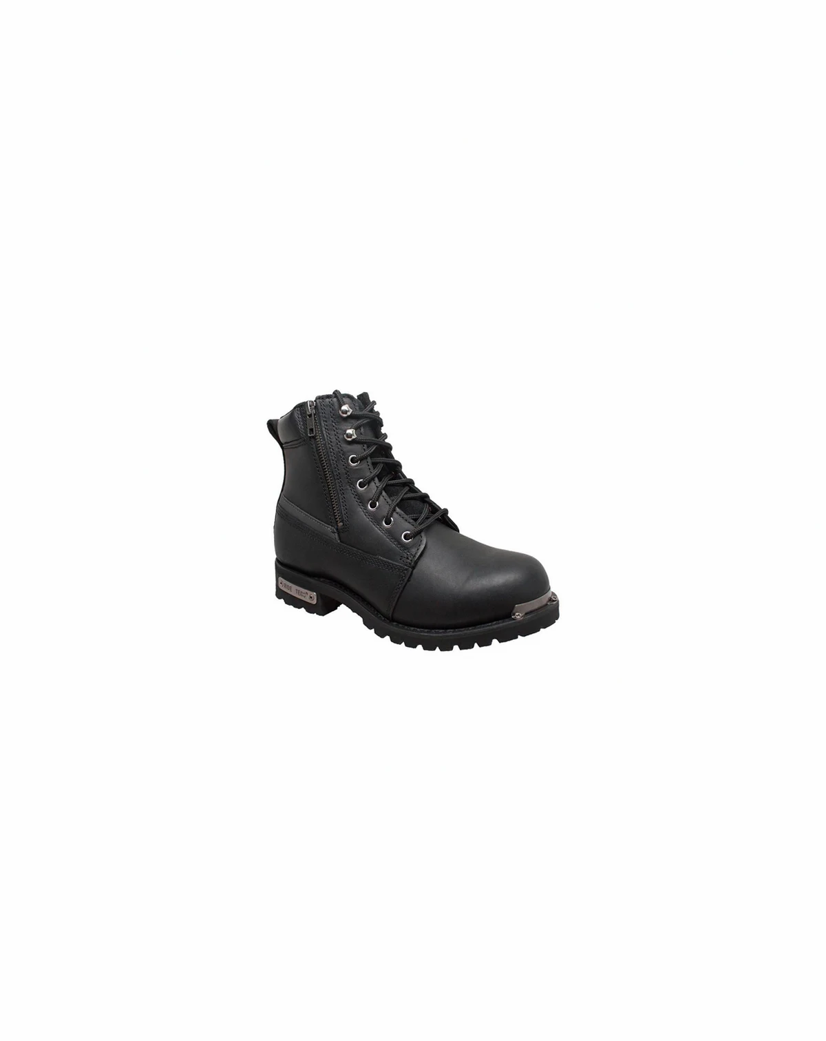 Women's 6" Reflective Double Zipper Biker Boot