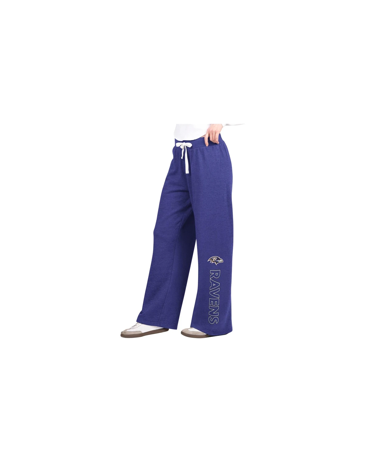 Women's Purple Baltimore Ravens Field Wide Leg Sweatpants