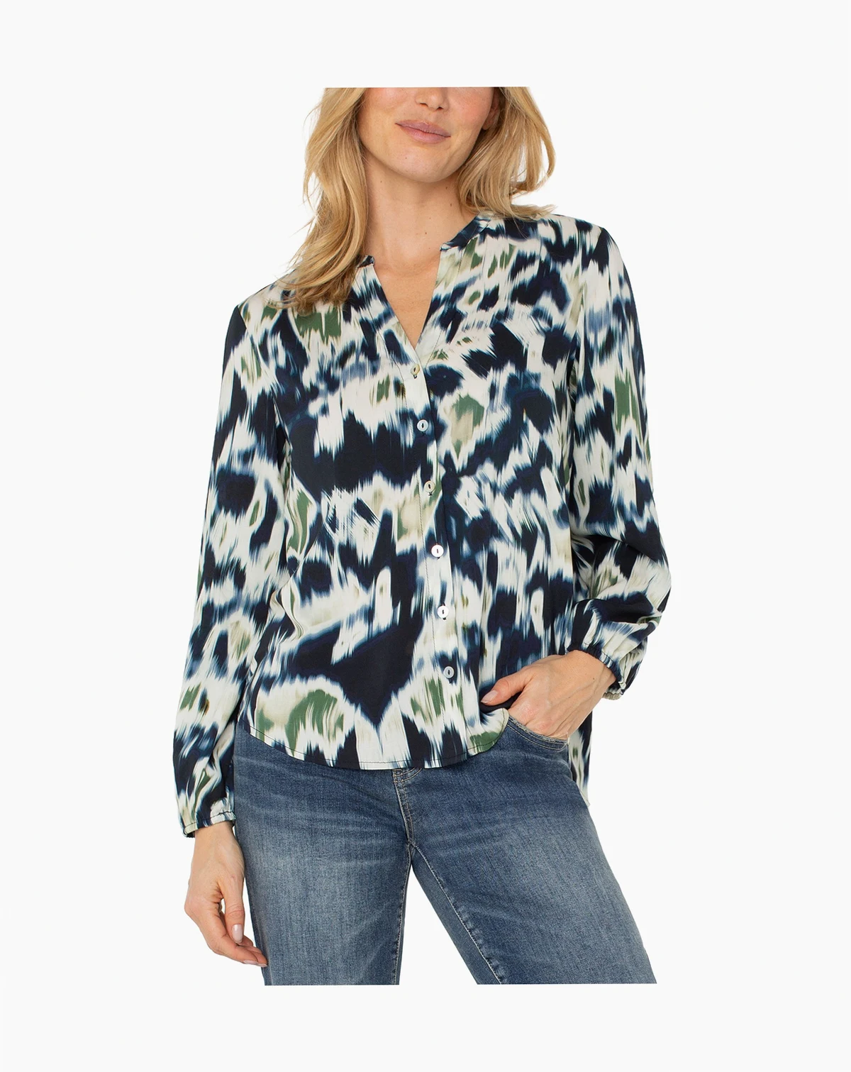 Women's Printed Long Sleeve Top
