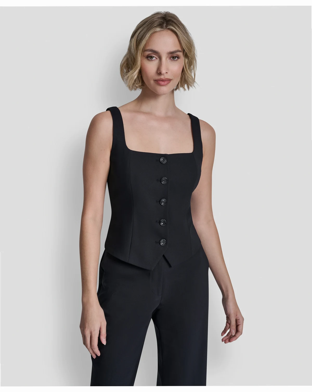 Women's Button Front Vest Top
