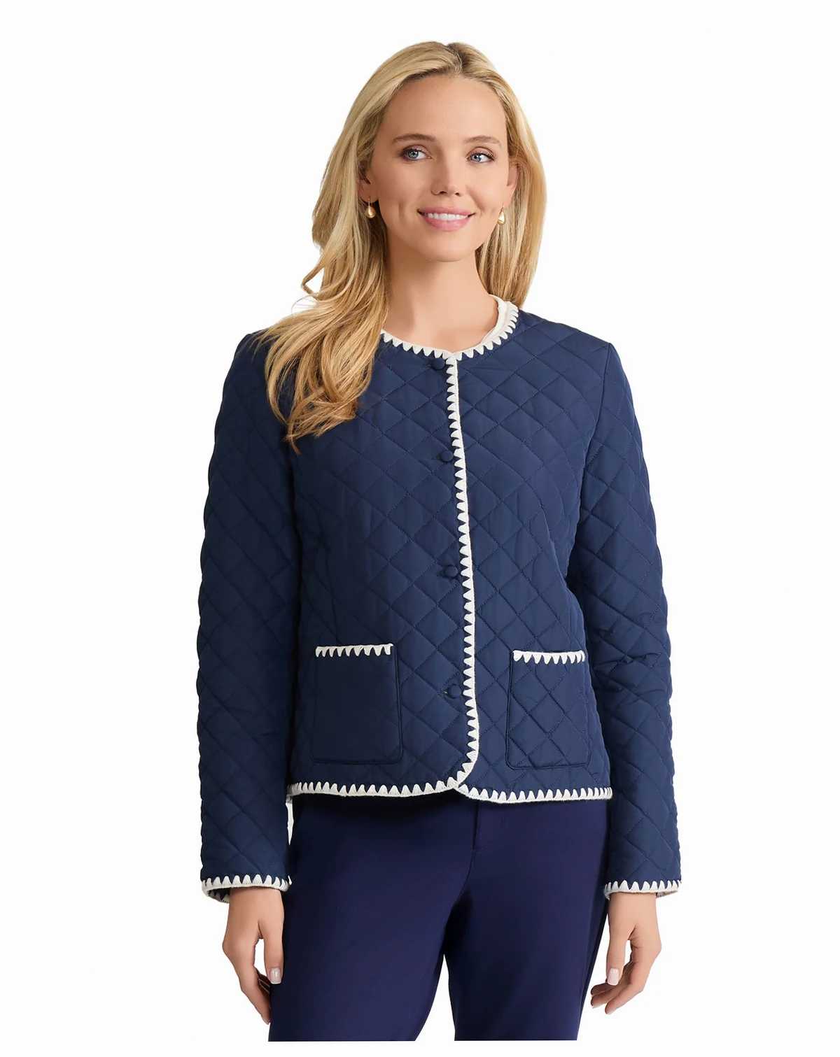 Women's Quilted Long-Sleeve Jacket