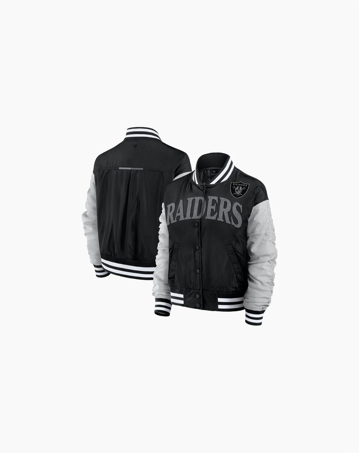 Women's Black Las Vegas Raiders Elements Wave Full-Snap Jacket