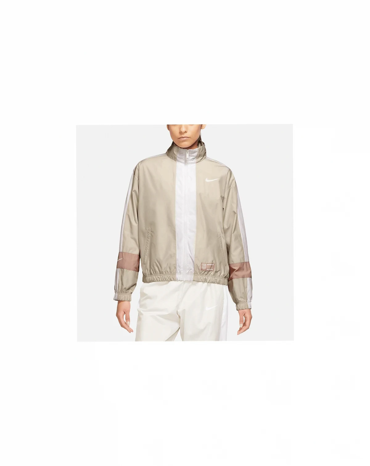 Women's Tan USMNT Essential Full-Zip Jacket
