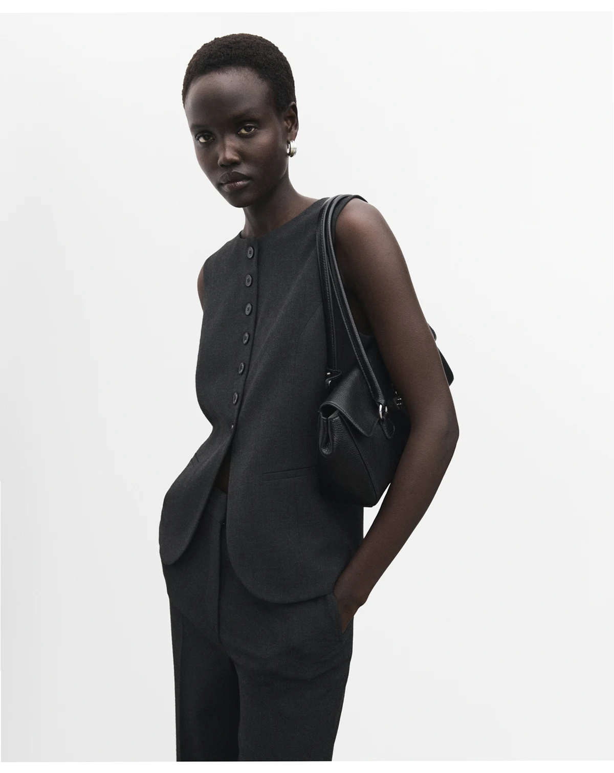 Women's Round-Neck Suit Vest