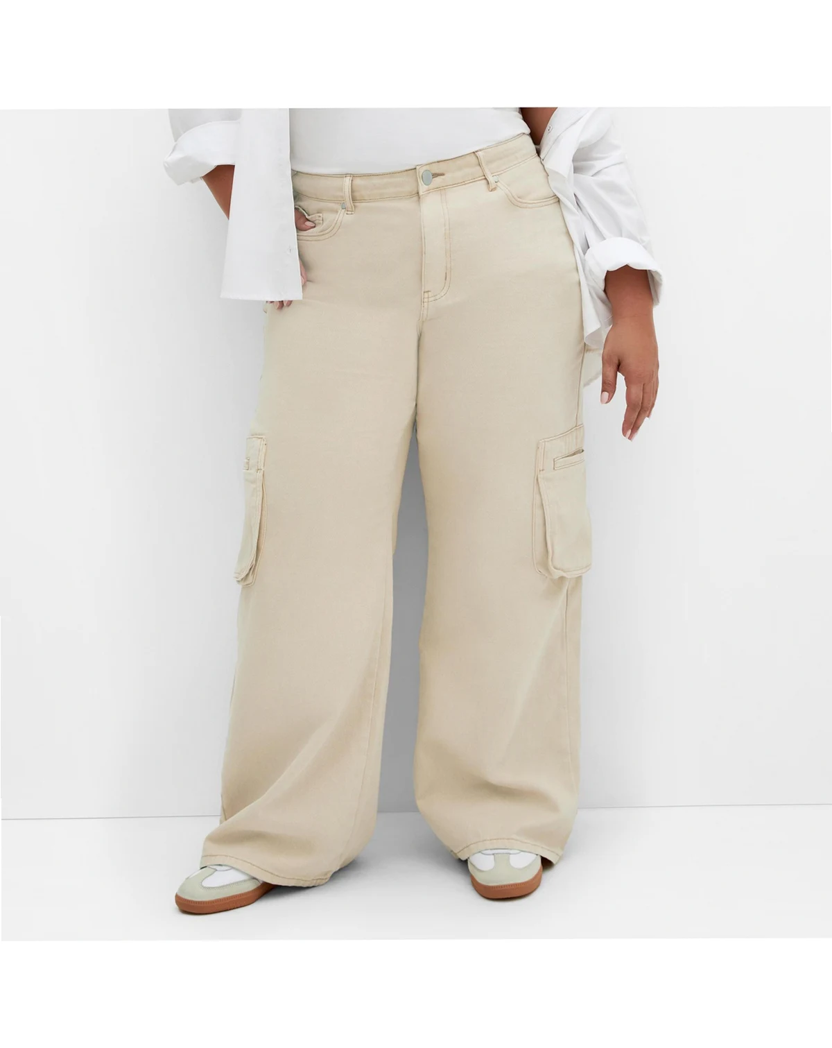 Plus Size Clarence Cargo Denim Pant