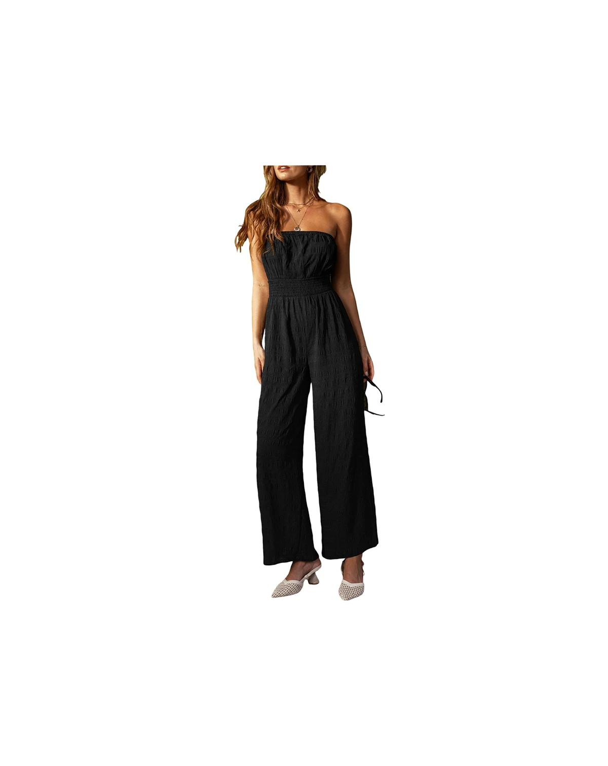 Women's Sunset Over the Cays Black Jumpsuit