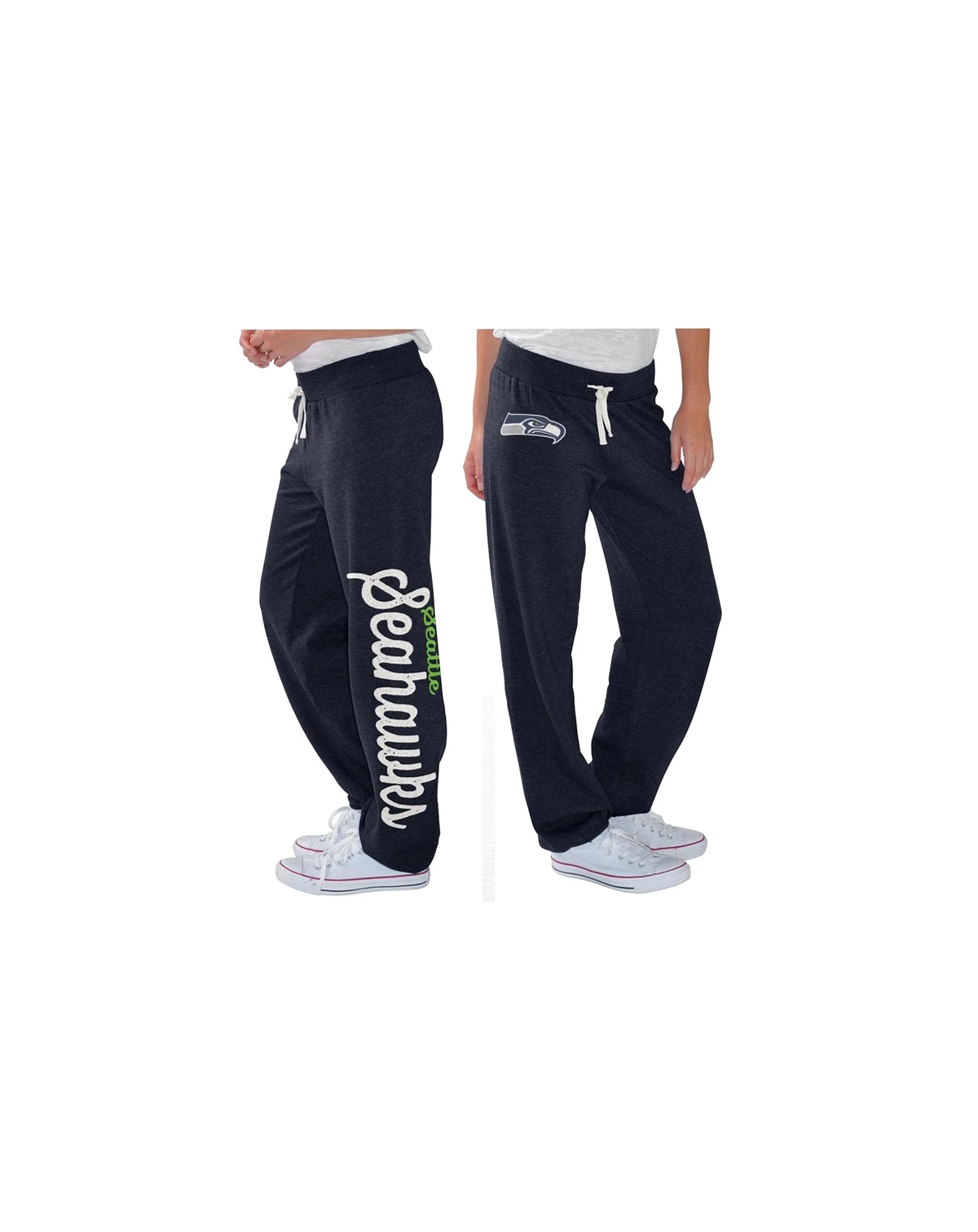 Women's College Navy Seattle Seahawks Scrimmage Fleece Pants