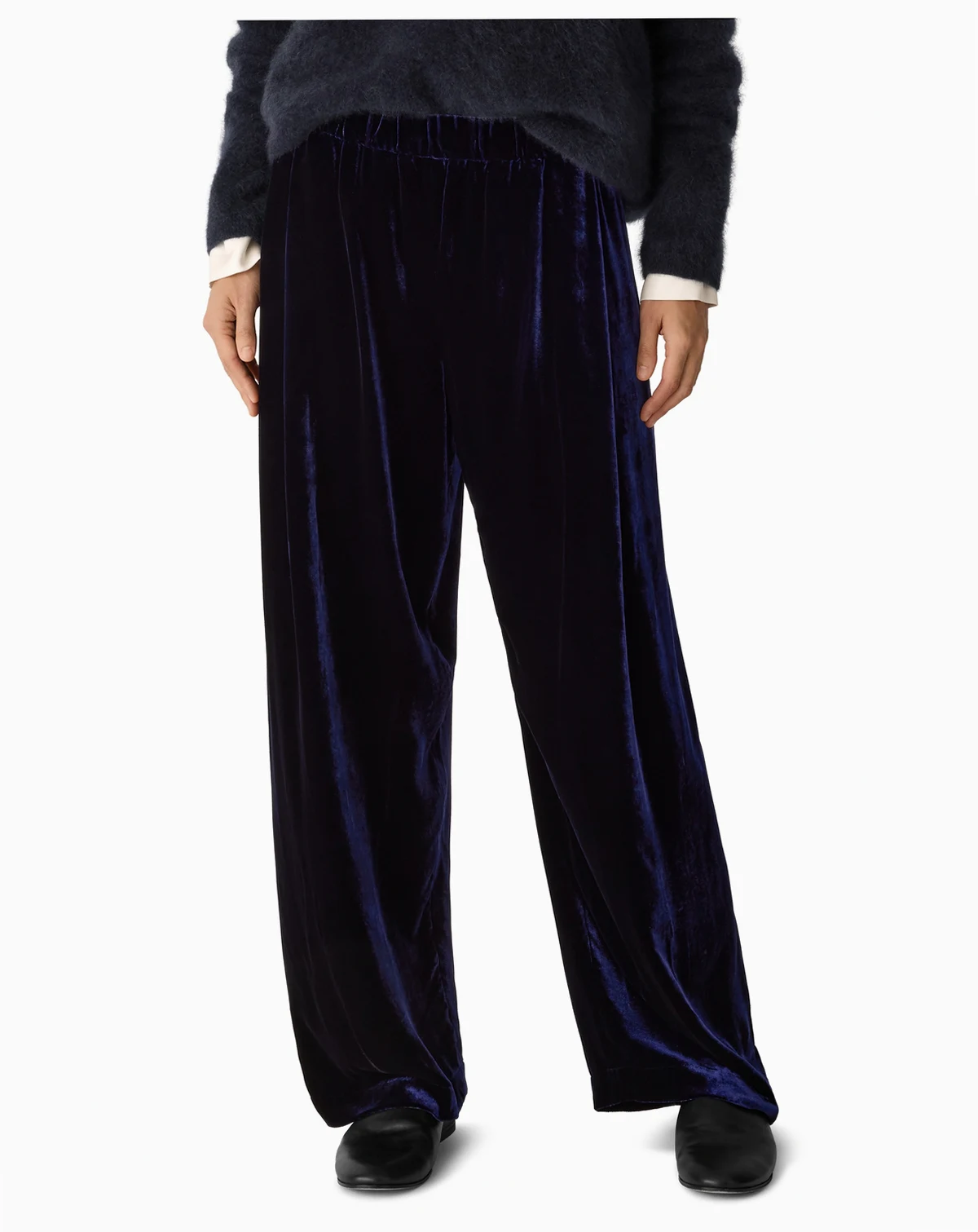 Women's Straight High-Rise Pleated Pants