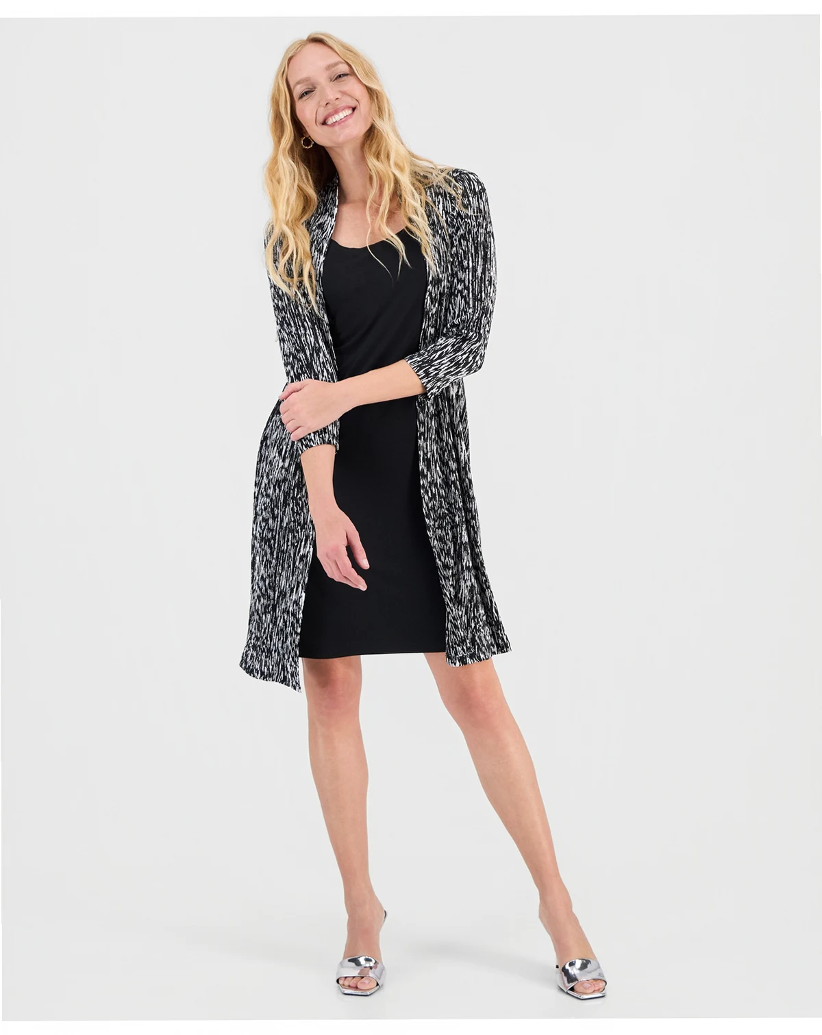 Women's Layered-Look Jacket Dress