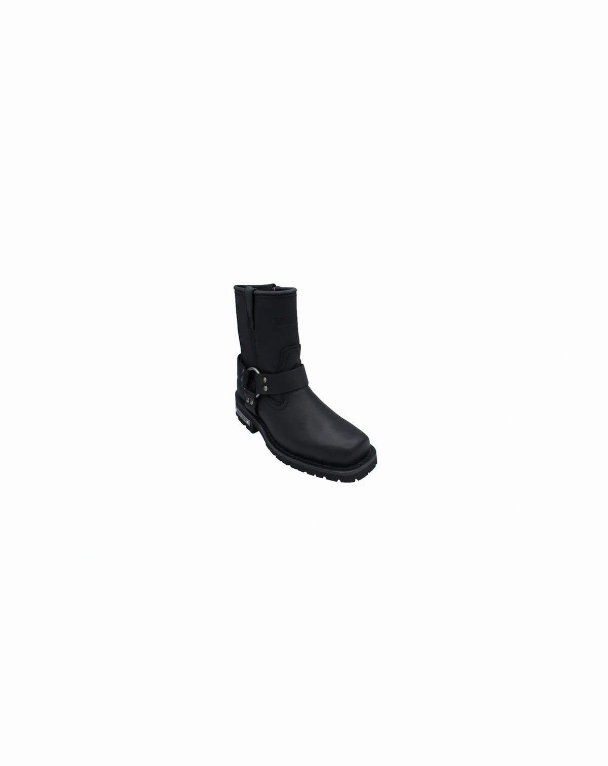 Women's 7" Side Zipper Harness Boot Black