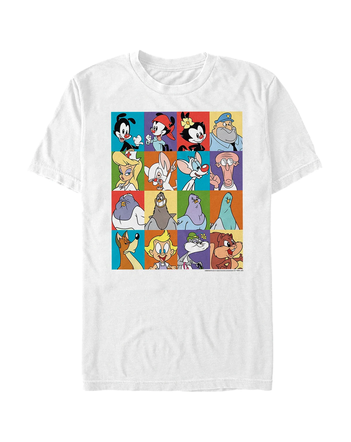 Men's Animaniacs Animated Series Character Boxes Short Sleeve T-shirt