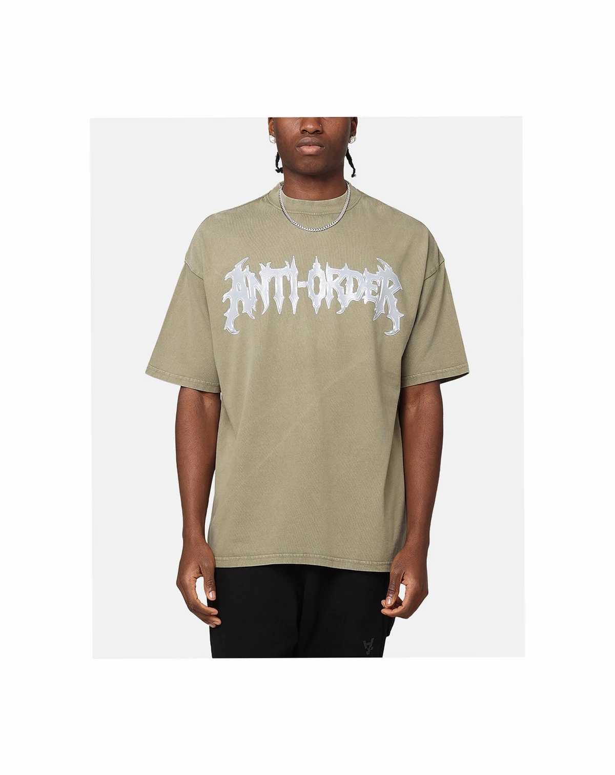 Men's New Dawn Mock Neck Tee - Beige 2XL