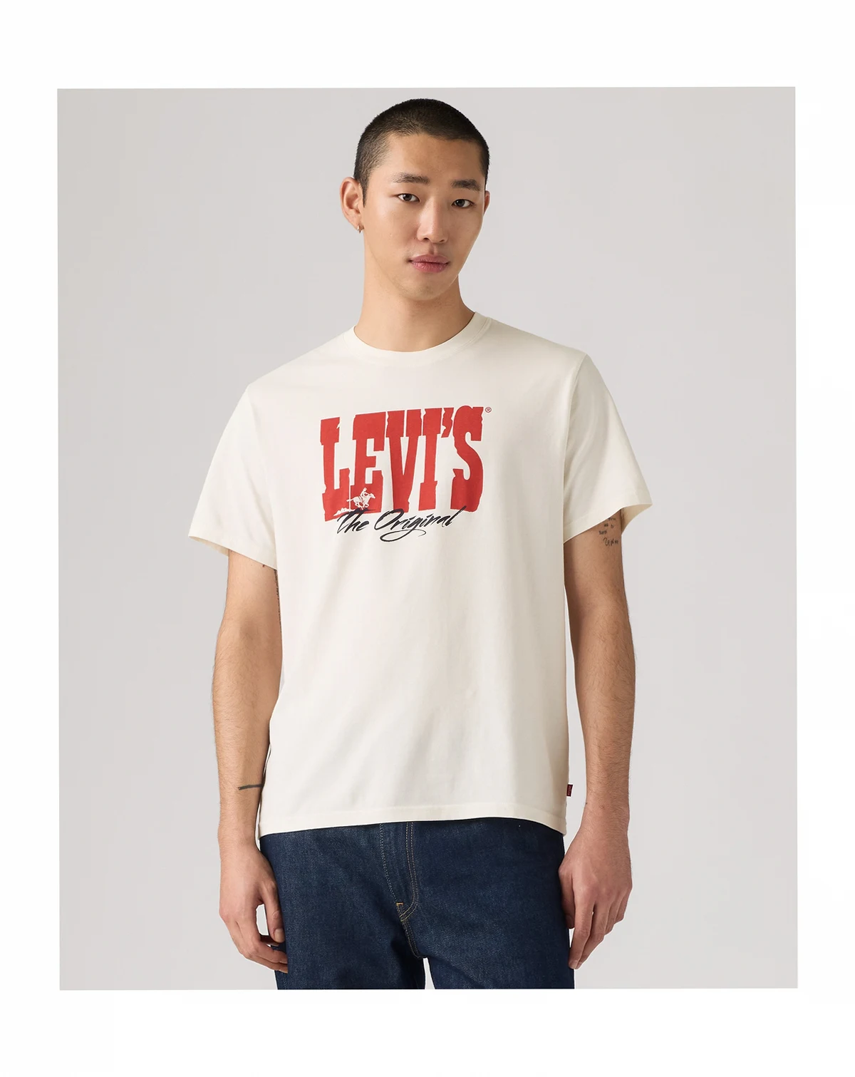 Premium Men's Relaxed-Fit Logo Graphic T-Shirt