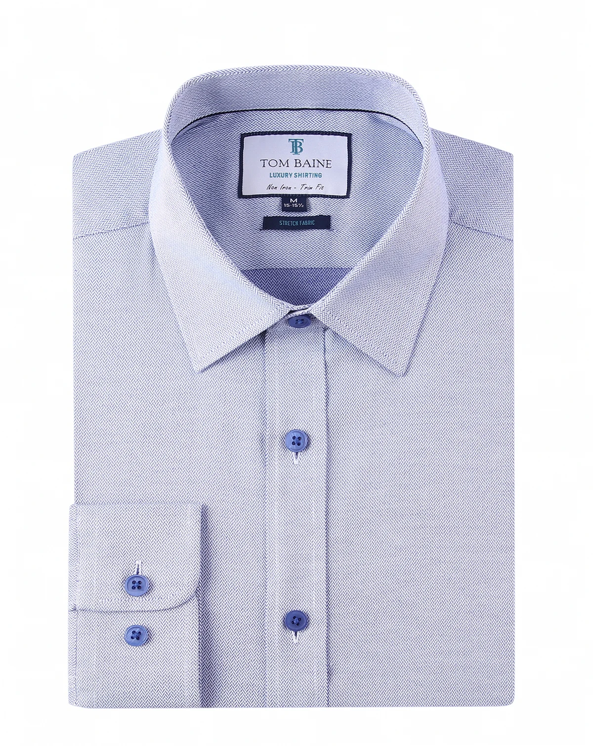 Men's Four-Way Stretch Jacquard Solid Button Down Dress Shirt