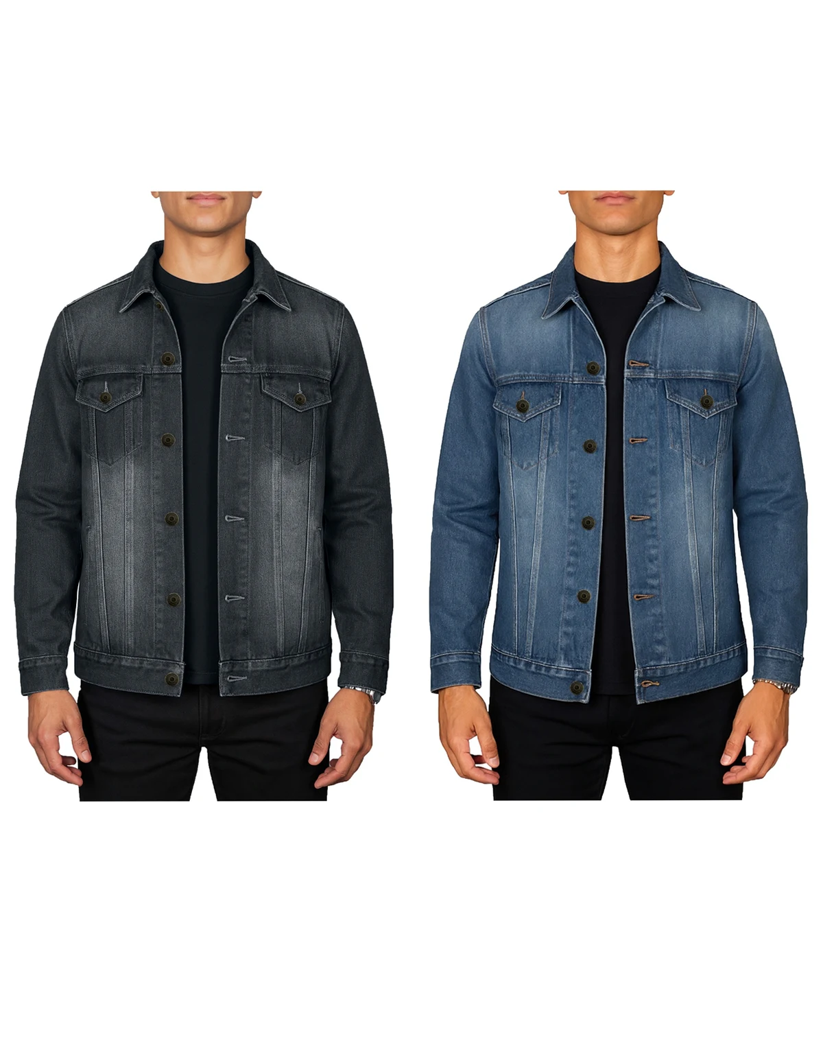 Men's 2-Piece Regular-Fit Classic Denim Jacket Set