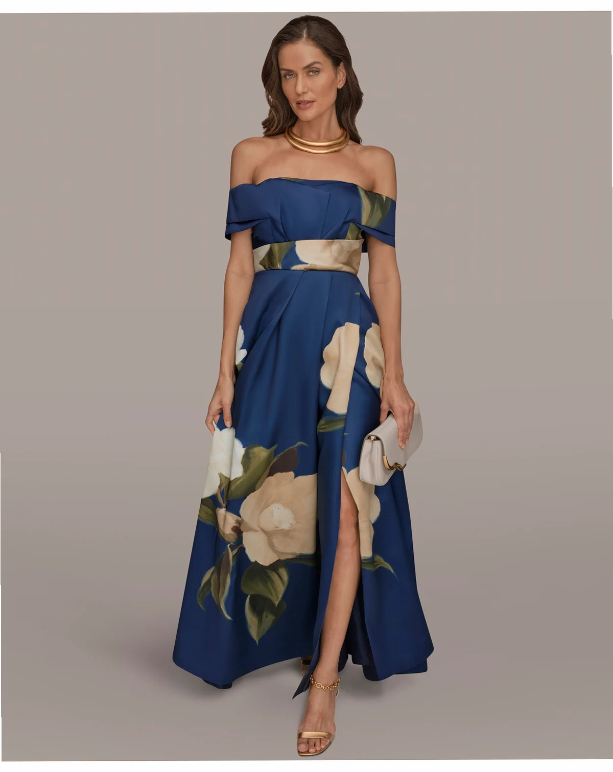 Women's Off-The-Shoulder Ball Gown Dress