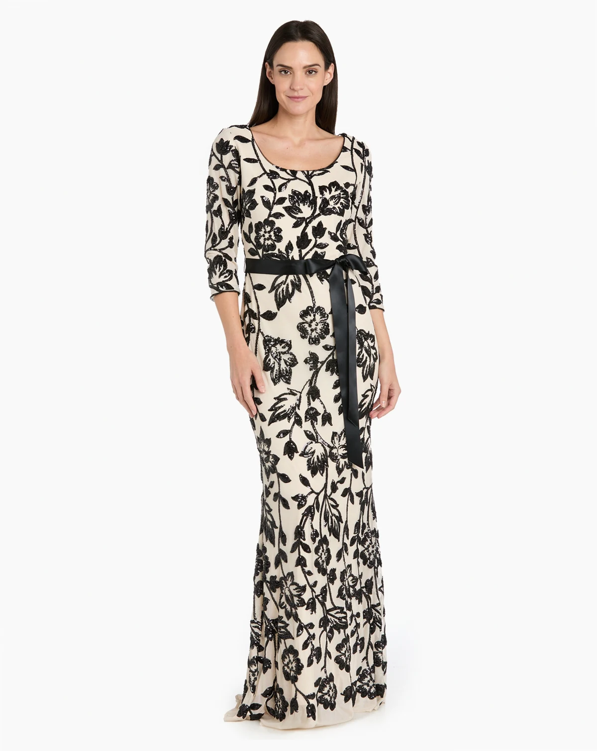 Women's Scoop Neck Long Dress