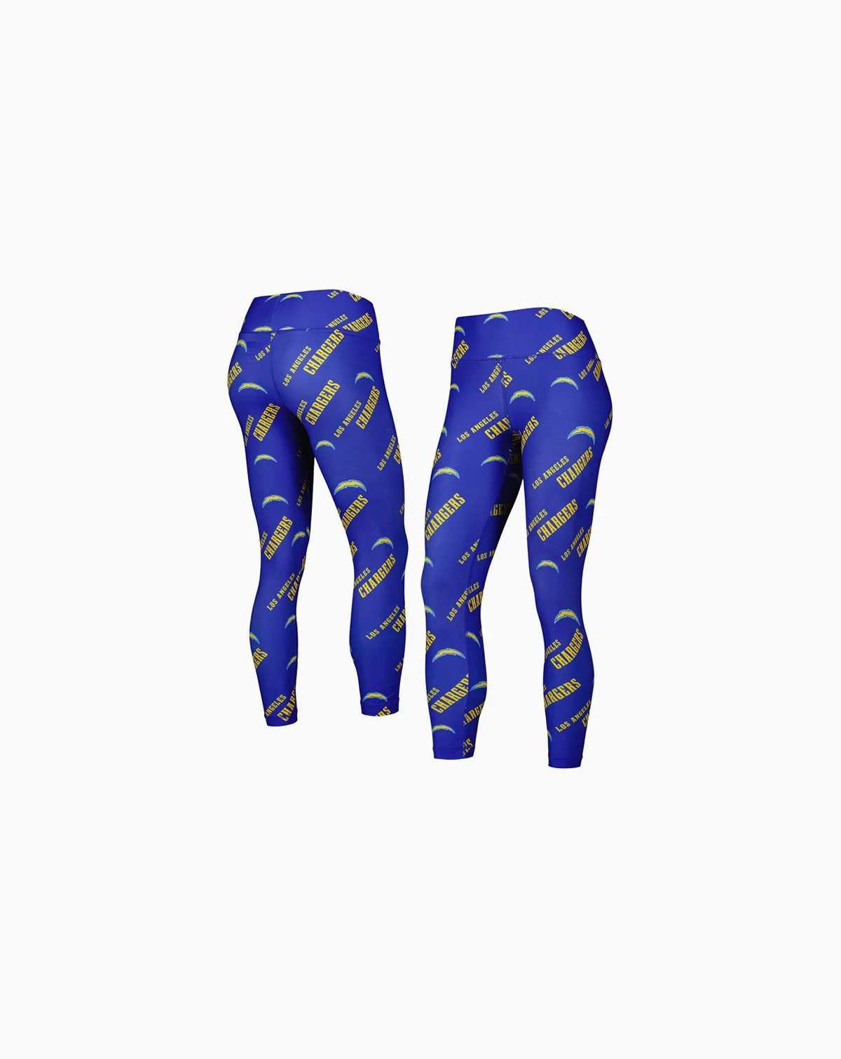 Women's Royal Los Angeles Chargers Breakthrough Allover Print Lounge Leggings