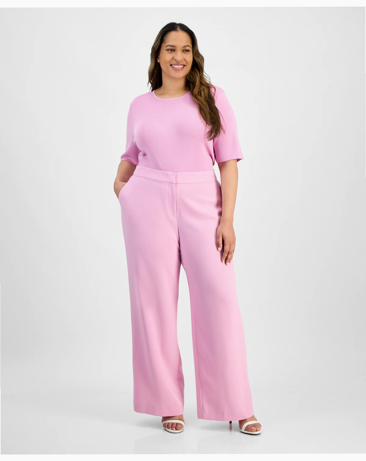 Plus Size Wide-Leg Pants