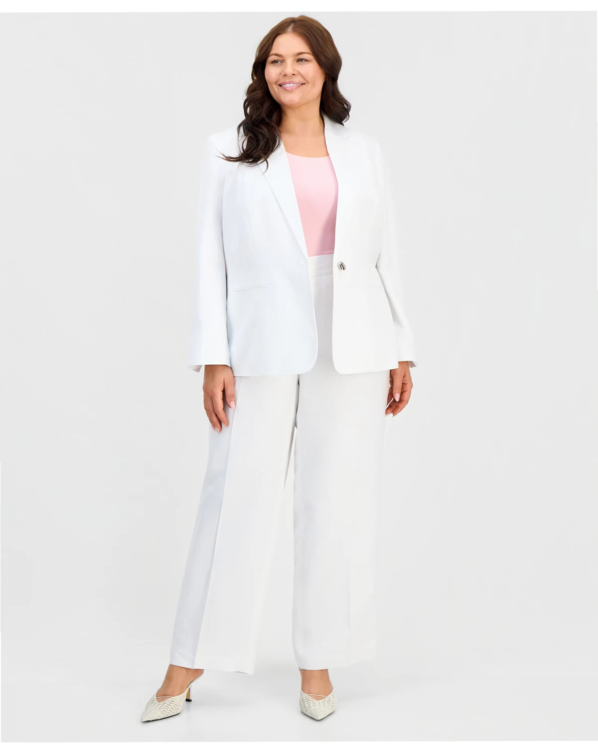 Plus Size Pull-On Wide-Leg Pants