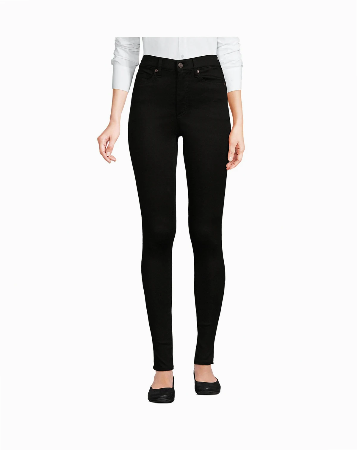 Petite High Rise Stretch Denim Skinny Jeans