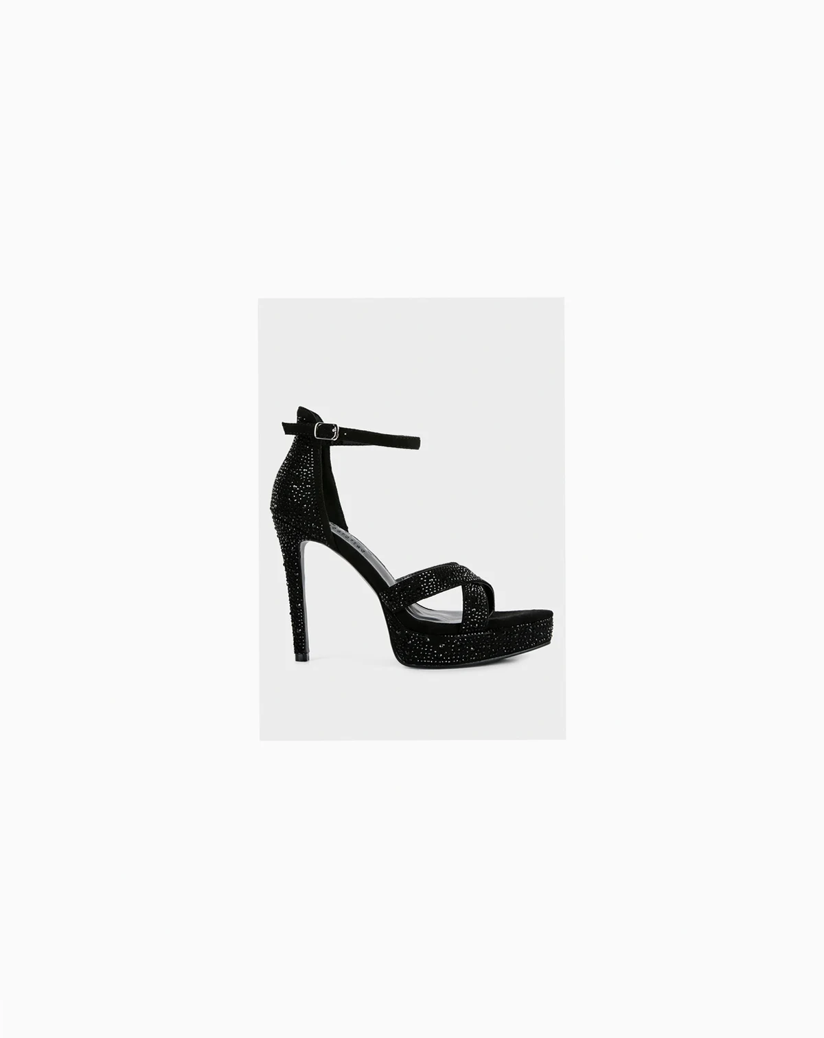 REGALIA Womens Rhinestone Embellished Stiletto Sandals