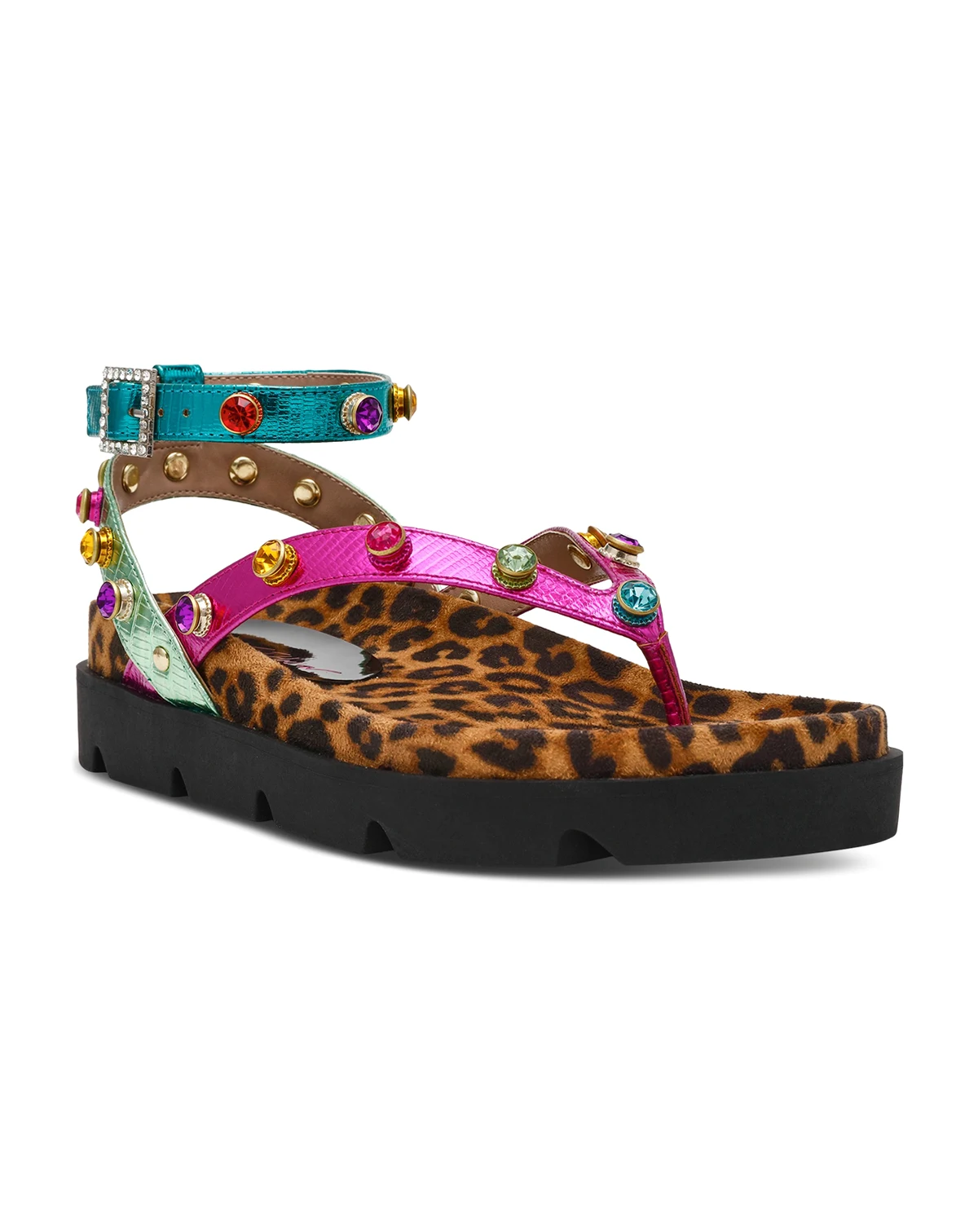 Women's Conley Gemstone Platform Footbed Sandals