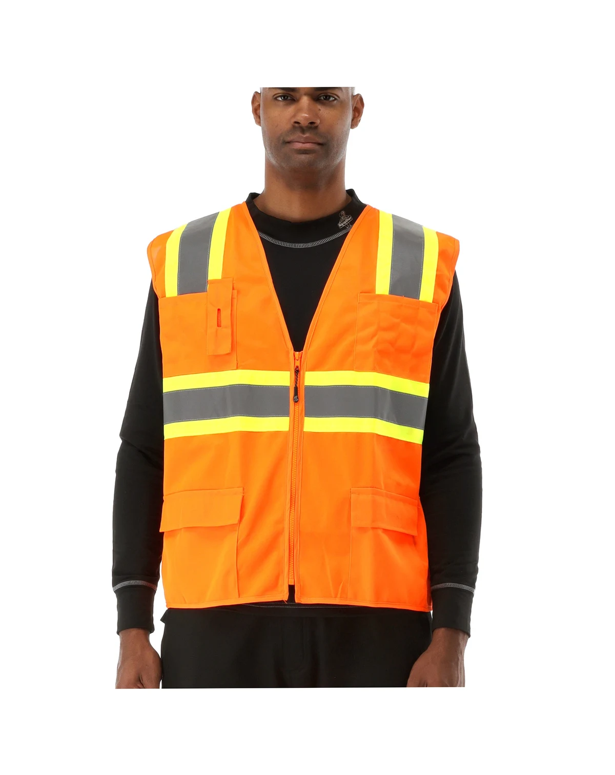 Big & Tall Hi Vis Orange Safety Work Vest