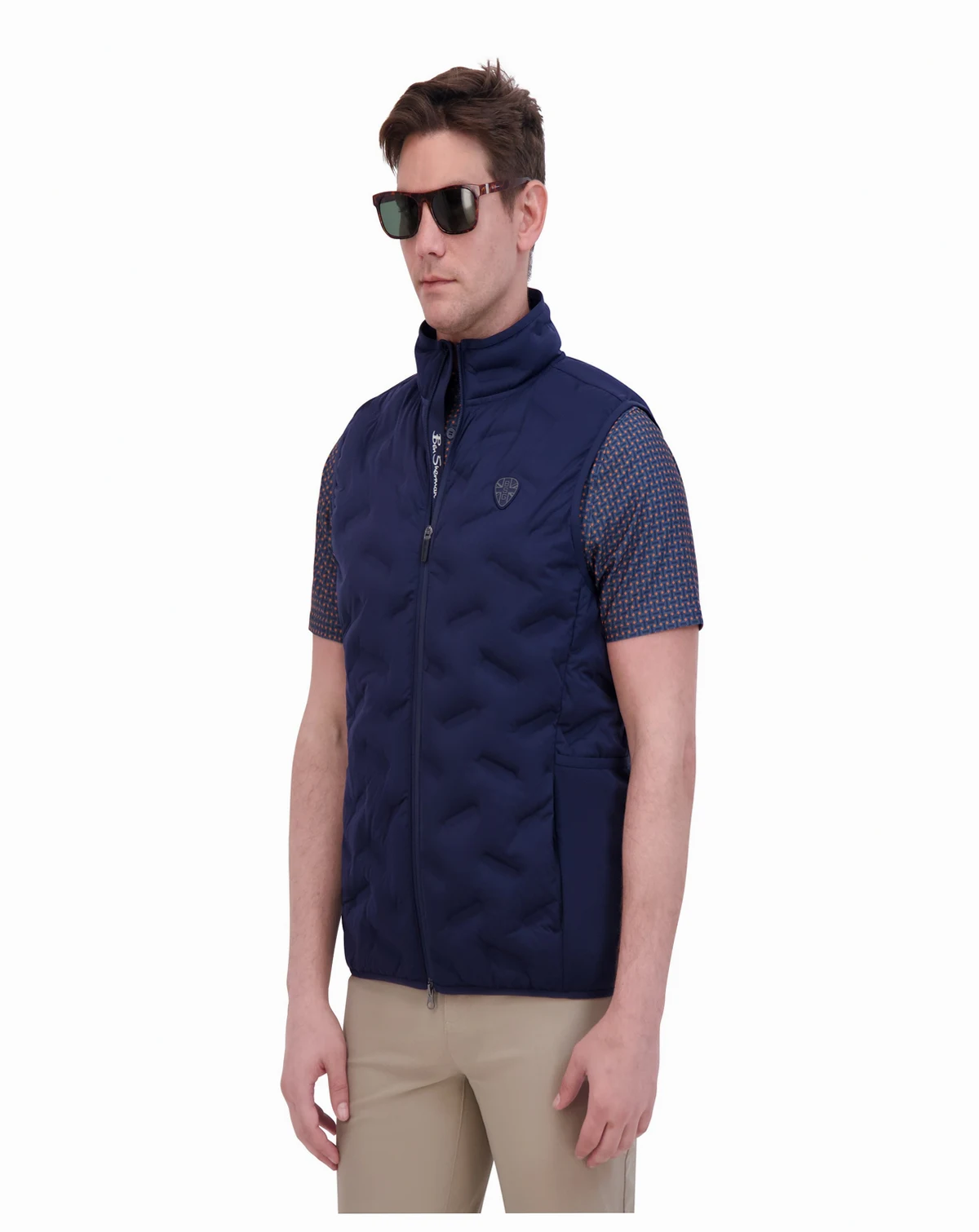 Men's Sport 4Way Stretch Seamless Quilt Vest