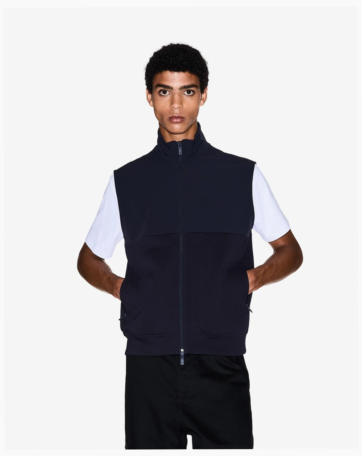 Men's Mixed Media Commuting Vest