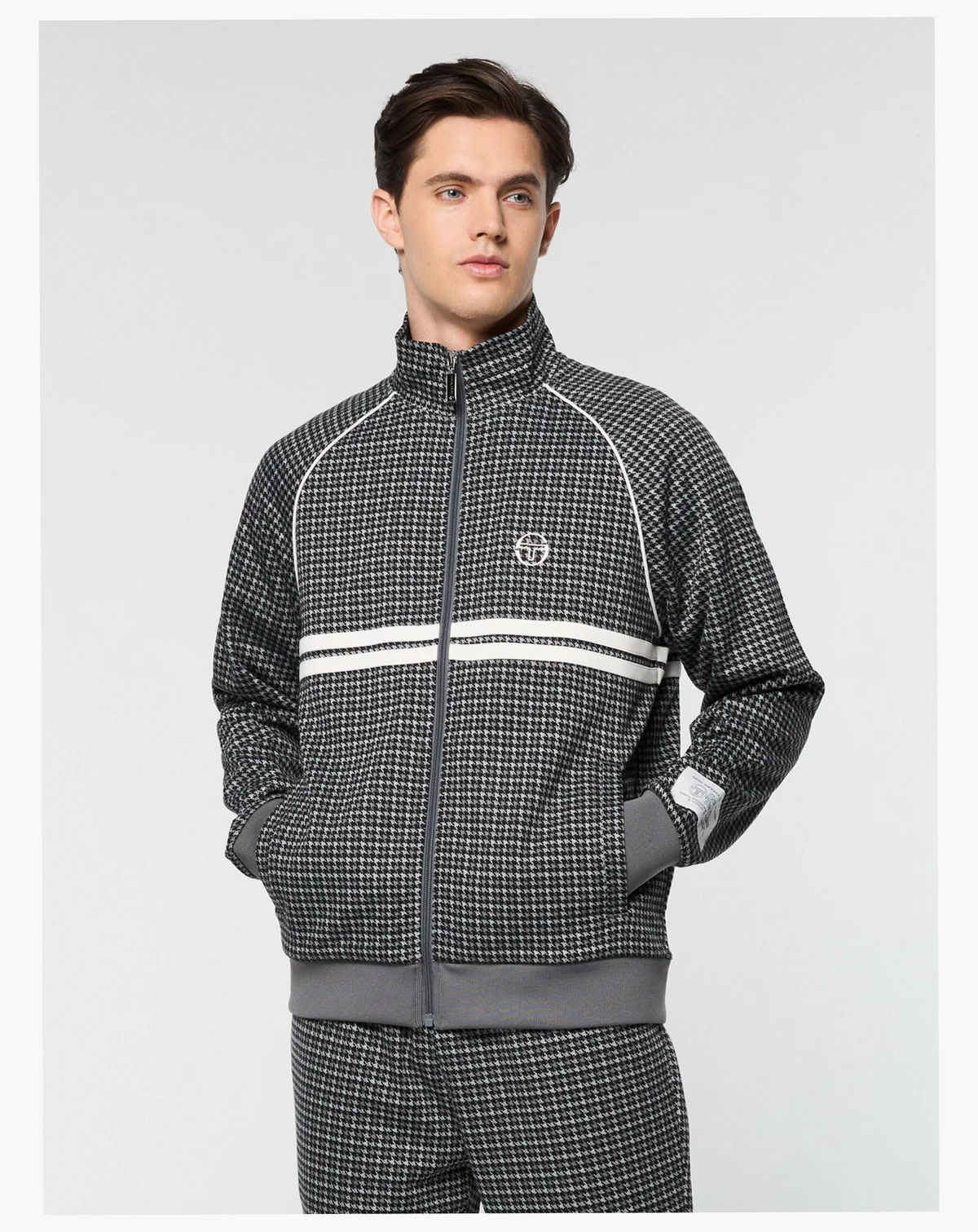 Big & Tall Dallas Houndstooth Track Jacket