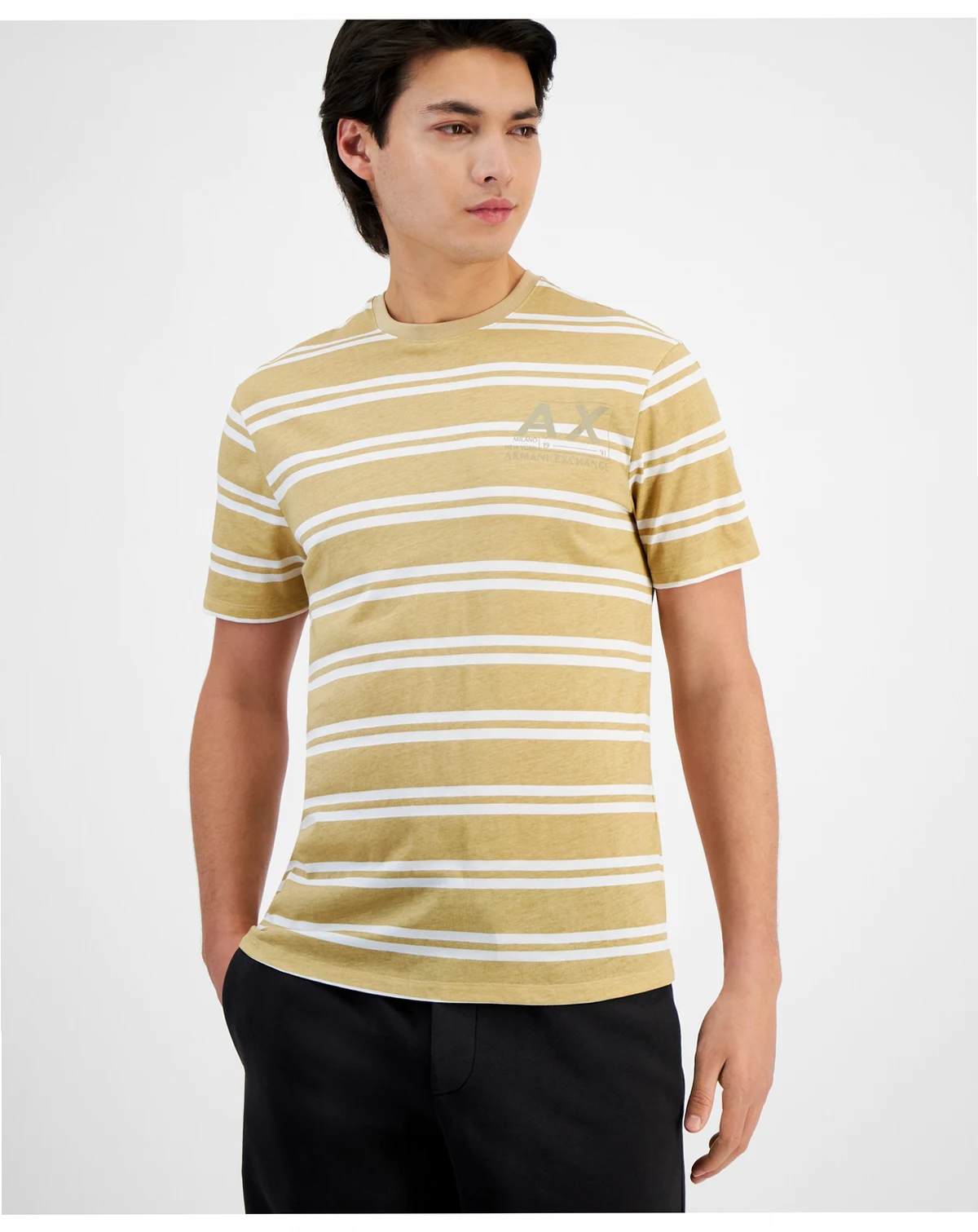 Men's Stripe AX T-Shirt, Created for Macy's