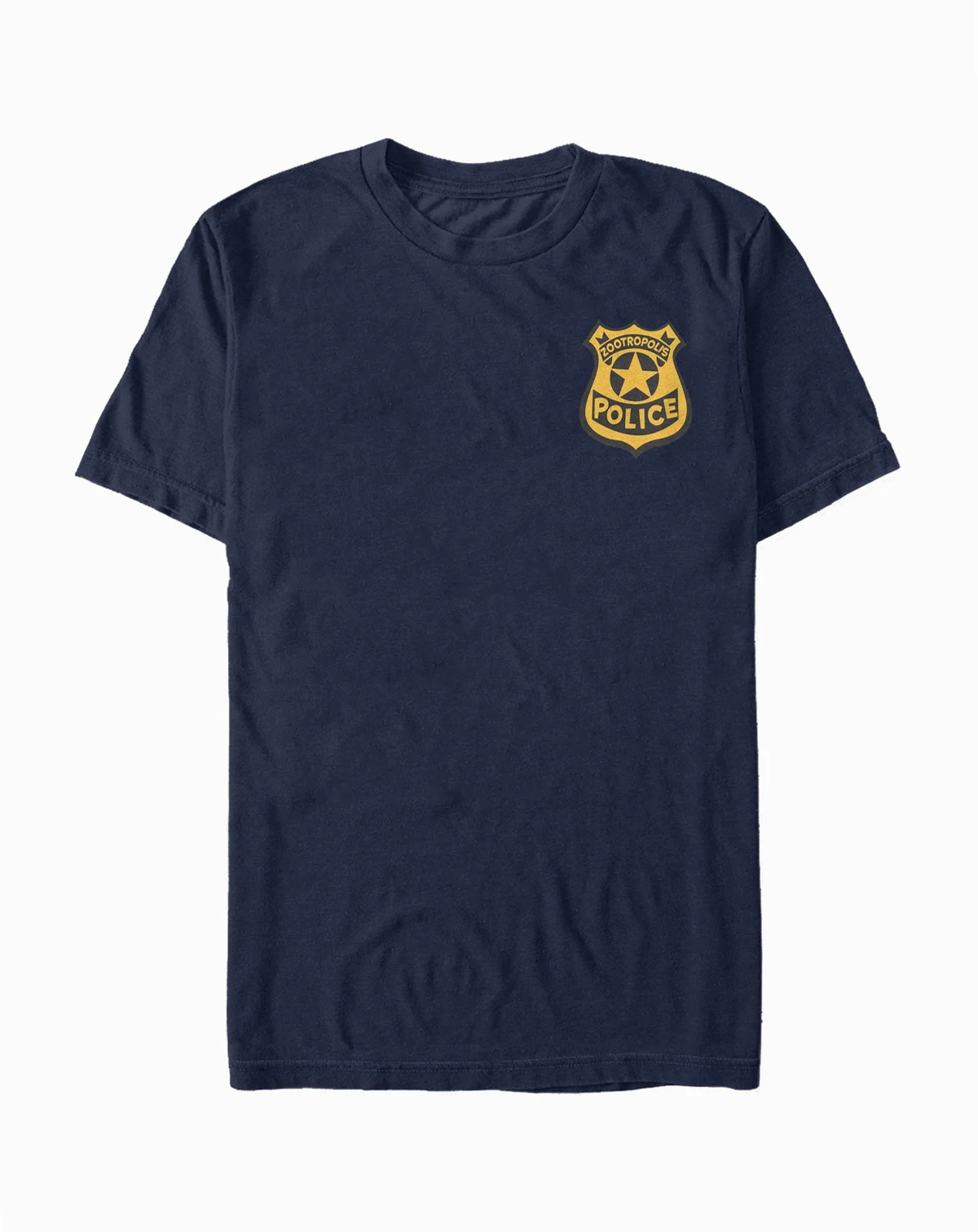 Pixar - Zootopia Men's Zootropolis Police Badge Short Sleeve T-Shirt
