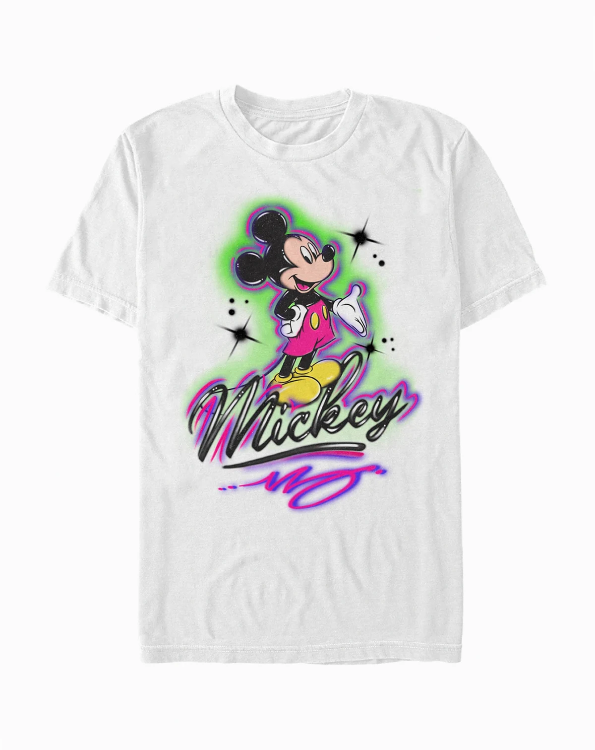 Men's Airbrush Mickey Short Sleeve T-Shirt