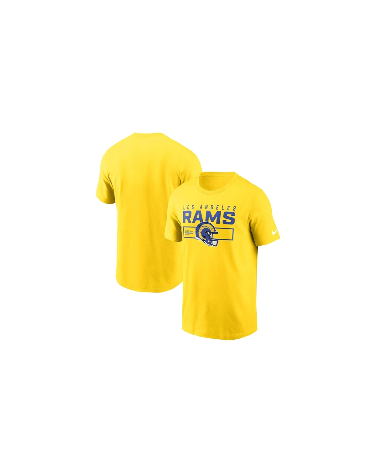 Men's Gold Los Angeles Rams Primetime Helmet Essential T-Shirt
